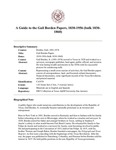 Guide to the Gail Borden Papers, 1830-1956 (bulk 1830-1860)