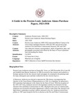 Anderson (Preston Louis) Alamo Purchase Papers, 1923-1938