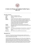 Muegge and Callaghan Families Papers, 1860-1978 by DRT Collection at Texas A&M University-San Antonio