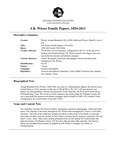 J. B. Wieser Family Papers, 1854-2013 by Texas A&M University-San Antonio